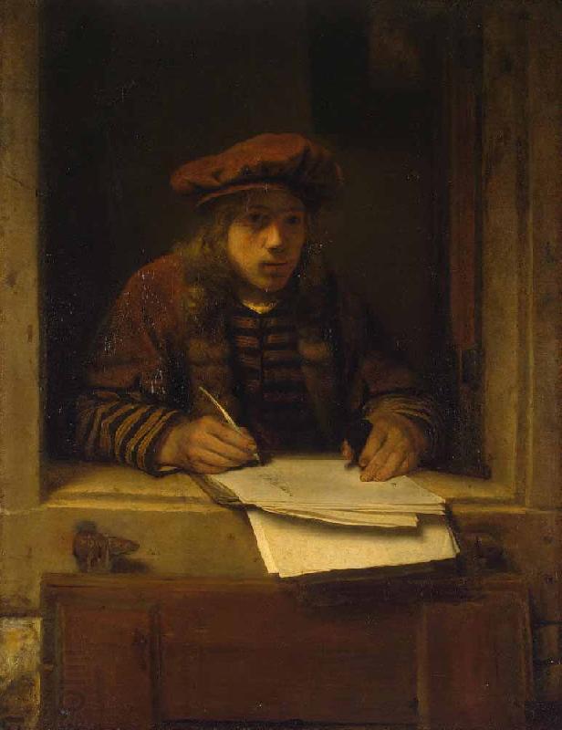 Samuel Dircksz van Hoogstraten Self portrait oil painting picture